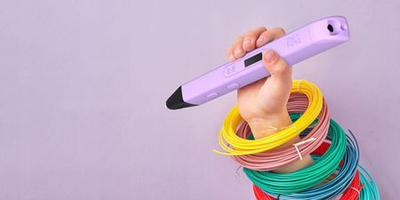 Stilolaps 3D MyFirst 3D Pen Artist, ekran OLED, sete filamentesh 6x3m, i kaltër