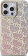 Futrollë telefoni Hello Kitty për iPhone 13 Pro Max, dizajn Crowded Kitty Head, gradient rozë
