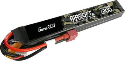 Bateri Li Po Gens Ace për airsoft, 1200mAh, 11.1V 25C, e zezë
