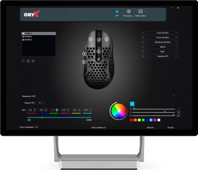 Maus lojërash Niceboy ORYX M666 DAEMON, 10000 DPI, me kabllo USB, i zi