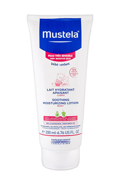 Losion hidratues për fëmijë Mustela, për lëkurë të ndjeshme, 200 ml