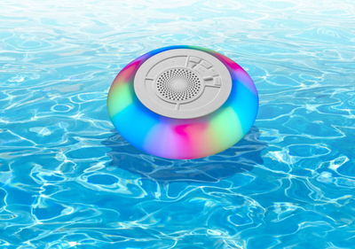 Altoparlant Bluetooth Cellularline Water Floating, që rri mbi ujë, i papërshkueshëm nga uji, me drita LED, i bardhë