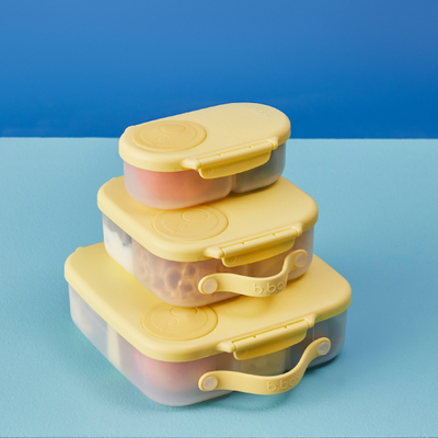 Kuti ushqimi b.box Mini Snack Box chill out, 2 ndarje, hermetike, gri