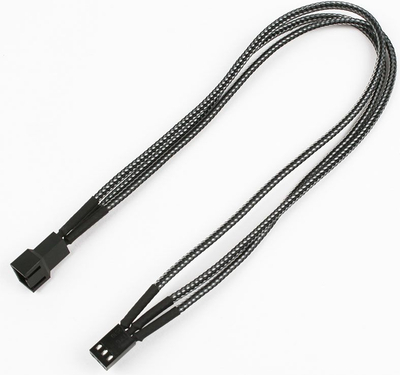 Kabllo Nanoxia 3 pin - 3 pin NX3PV3EC, 0.3m, hiri