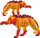 Figurë lodër Schleich Lava Tiger 70148, plastike, me shumë ngjyra