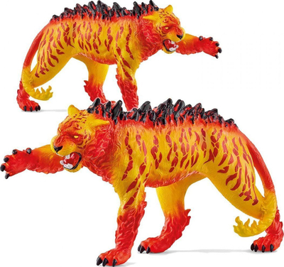 Figurë lodër Schleich Lava Tiger 70148, plastike, me shumë ngjyra