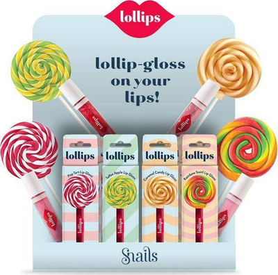 Gloss buzësh për kalamaj Snails Lollips Caramel Candy, 3ml, pa parabene