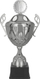 Kupë trofeu MUFAS, metal, 35cm, argjendi