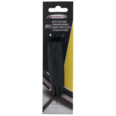 Set leva gomash biçiklete Bicycle Gear, 3 copë, plastike, i zi