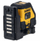 Nivel lazer DeWalt DCLE14201GB me rreze të gjelbër, karikim USB‑C, i verdhë