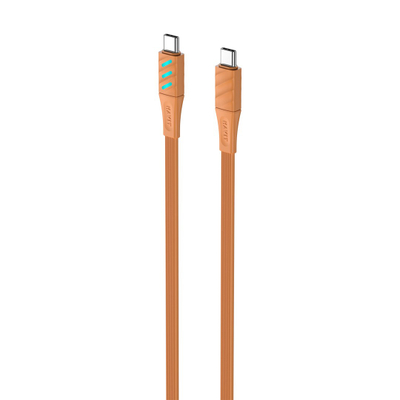 Кабел за полнење Havit CB6254, Тип C, 1m, портокалов