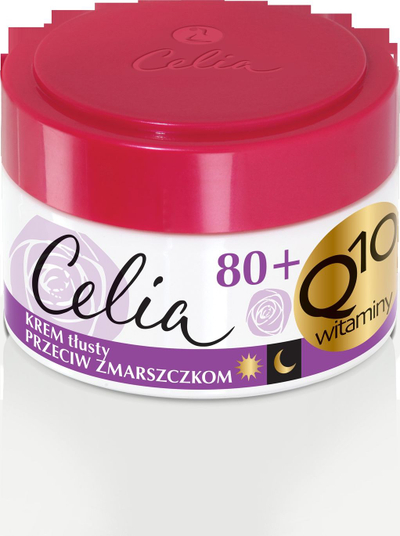 Крем за лице против брчки Celia Q10 Vitamins 80+, 50 ml