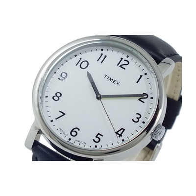 Orë dore Timex T2N338, indiglo, rrip lëkure, e zezë