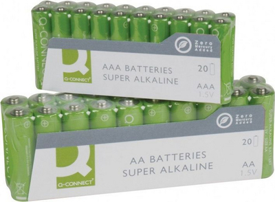 Bateri Q-CONNECT Super Alkaline AA, 1.5V, pako me 20 copë