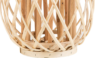 Fener dekorativ Beliani Mauritius Wood, 40 cm, dru natyral