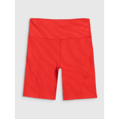 Leggins të shkurtër sportiv 4F, për goca, elastikë, portokalli