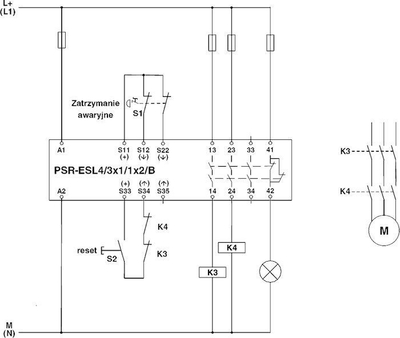 Relé sigurie Phoenix Contact PSR-SCP-24UC ESL4 3X1 1X2 B, 24V AC DC, për ndalim emergjent, i verdhë