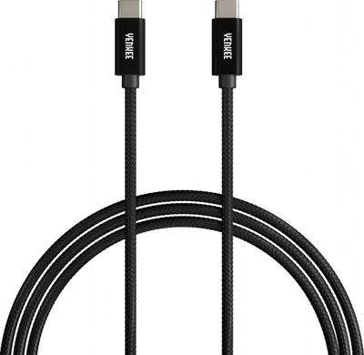 Kabllo USB C Yenkee YCU C101 BK, 1m, USB 2.0, deri 60W, e zezë