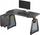 Tavolinë gaming Ultradesk BOOSTER, 136x70.5 cm, me drita RGB, e zezë