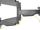 Mbajtës muri TV Maclean Brackets, 32"-65", VESA 400x200, i zi
