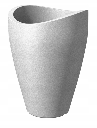 Vazo e naltë Scheurich Wave Globe High 67, diametër 50.5 cm, 33L, gri granit