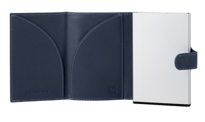 Kuleta & Portofol Samsonite Alu Fit Kartëmbajtës Me Shinë Ngjyrë Blu