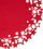 Nënvendosëse tavoline Star, diametër 38cm, material felt, gri