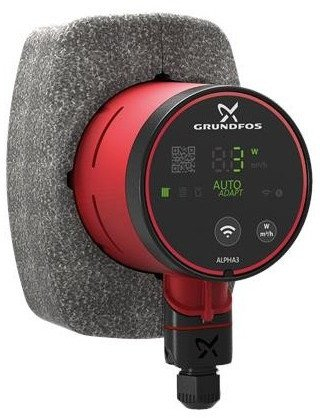 Pompë qarkulluese Grundfos ALPHA3 25-80 130, AUTOADAPT, me WiFi, e kuqe