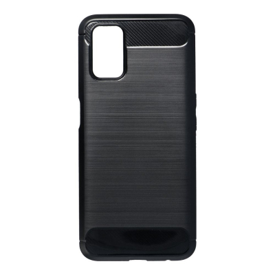 Kapak telefoni Oppo A52 Carbon, silikon i butë, anti-goditje, i zi