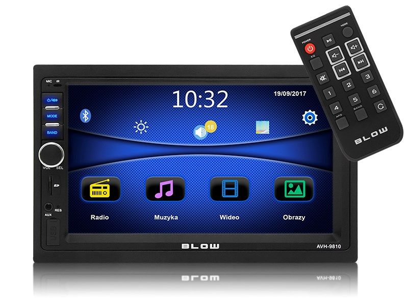 Radio veture Blow AVH-9810, USB, SD, Bluetooth, e zezë