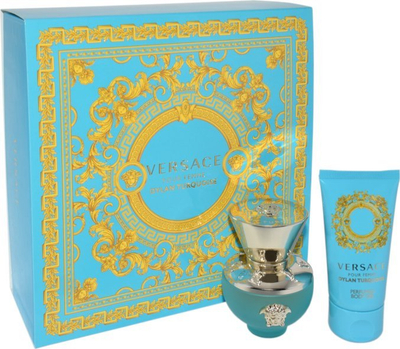 Set parfum Versace Dylan Turquoise Pour Femme, EDT 30ml, xhel trupi 50ml