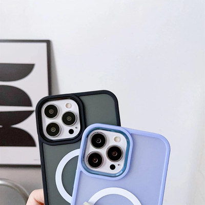 Mbrojtëse telefoni MagSafe Hybrid për iPhone 15 Pro, matte, blu navy