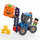 Set ndërtimi Marioinex Mini Waffle Farmer Forklift Truck, kamion forklift, shumëngjyrësh