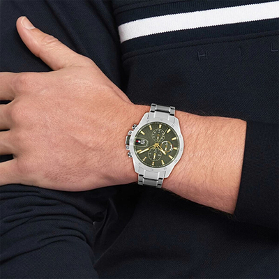 Orë burrash Tommy Hilfiger Jameson 1792197, e argjendtë
