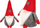 Lodër pelushi Saskia Garden Gnome 1044613, 20 cm, shumëngjyrëshe