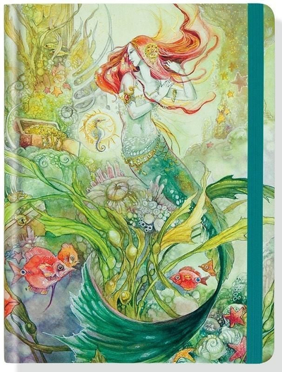 Fletore Peter Pauper Press Midi Mermaid, 160 faqe me vija, kopertinë e fortë, shumëngjyrëshe