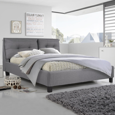 Shtrat BILLIE, stof, 160×200 cm (HM551.05), gri