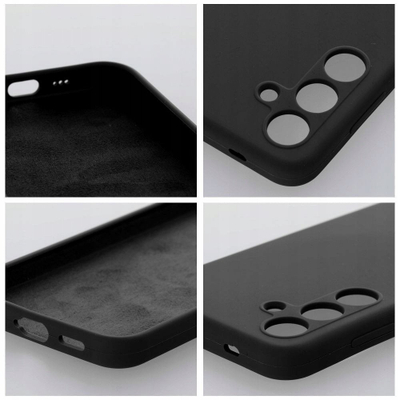 Futrollë silikoni OEM për Xiaomi Redmi 14C, 2mm, me mikrofibër, e zezë