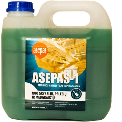 Dezinfektues sipërfaqesh ASEPAS 1, solucion antiseptik, me ngjyrë jeshile