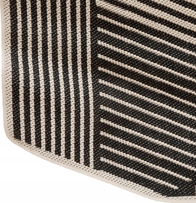 Tapet Atmosphera Teo Shapes, 160x230 cm, zigzag, bardh e zi