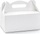 Kuti dekorative për torta pa markë, 19x14x9cm, set 10 copë, të bardha