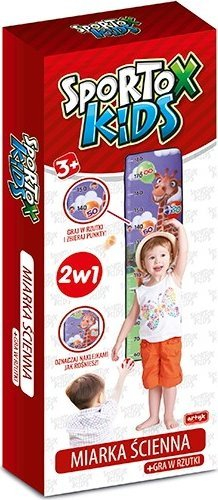 Set matës muri dhe lojë me shënjestra Sportox Kids Artyk, 2 në 1, për kalamaj 3+