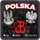 Nënshala gotash Soliton Patriotic Coasters, set 2 copë, motiv patriotik polak, shumëngjyrëshe