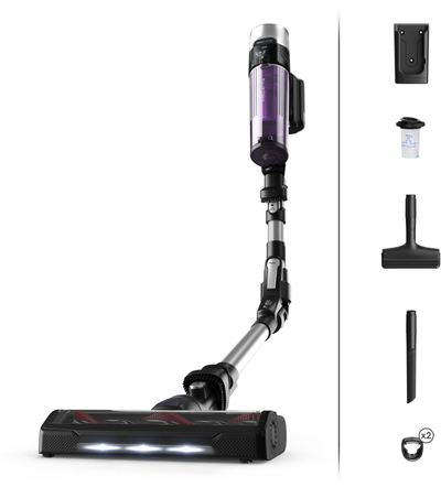 Fshesë me shkop Rowenta X-Force Flex 9.60 Allergy Auto 3n1 RH2037WO, pa kabllo, me filtër për alergji, e zezë