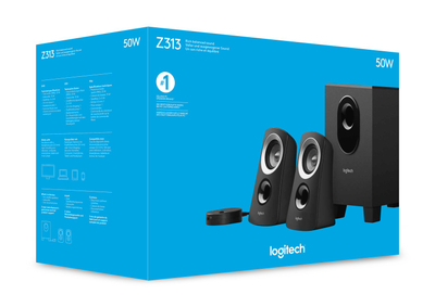 Kujese kompjuterike Logitech Z313, sistem 2.1, 3.5mm, e zezë