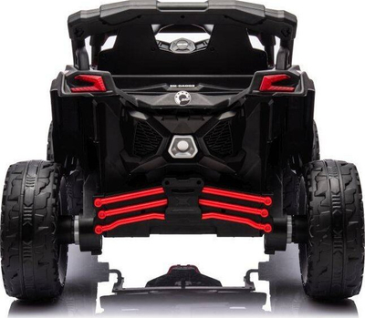 Makina elektrike për kalamaj Lean Toys Buggy Can-am DK-CA003, 24V, 2 ulëse, e kuqe