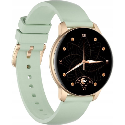 Orë inteligjente Oromed ORO Active Pro 1, monitorim shëndeti, rezistente ndaj ujit, jeshile pastel