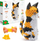 Set origami 3D HQ Invento Cat, skulpturë mace letre, pa ngjitës, multingjyrësh