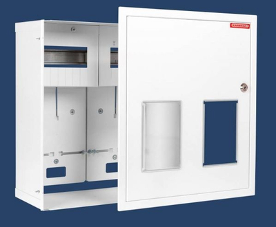 Kabinet njehsori nën suva Karwasz RW-1-2L-12 Z/O, 2 njehsorë njëfazorë, 12 module, IP30