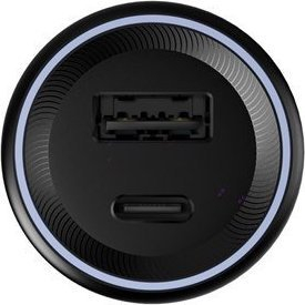 Полнач за автомобил OnePlus SuperVOOC, 80W, Type C и USB, црн